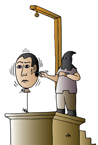 Cartoon: Execution (medium) by Alexei Talimonov tagged execution