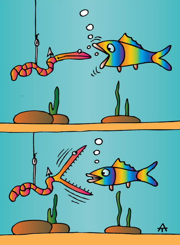 Cartoon: Fish (medium) by Alexei Talimonov tagged fish