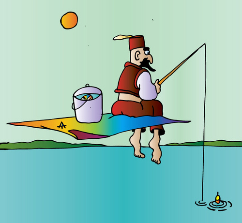 Cartoon: Fishing (medium) by Alexei Talimonov tagged fishing