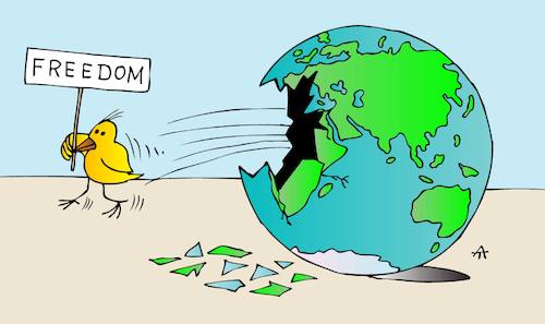 Cartoon: Freedom (medium) by Alexei Talimonov tagged freedom