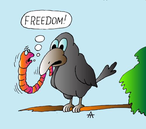 Cartoon: Freedom (medium) by Alexei Talimonov tagged freedom