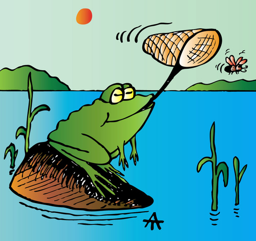 Cartoon: Frog (medium) by Alexei Talimonov tagged frog
