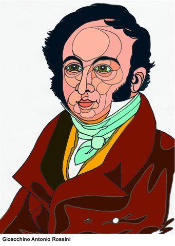 Cartoon: Gioacchino Antonio Rossini (medium) by Alexei Talimonov tagged composer,musician,music,gioacchino,antonio,rossini