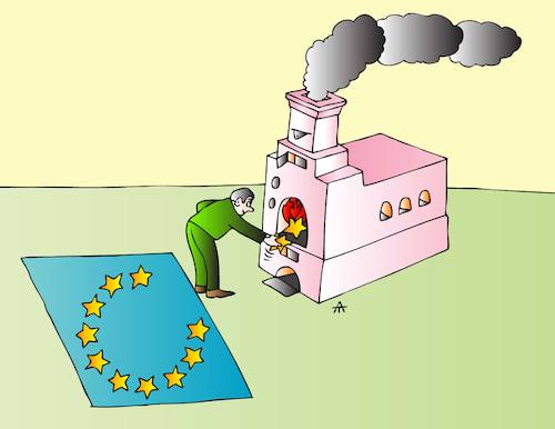 Cartoon: Heating (medium) by Alexei Talimonov tagged heating,europe