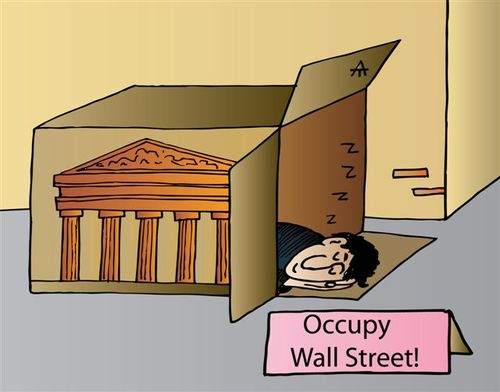 Cartoon: Occupy Wall Street (medium) by Alexei Talimonov tagged occupy,wall,street