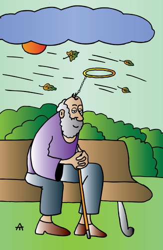 Cartoon: Old Man (medium) by Alexei Talimonov tagged old,man