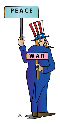 Cartoon: Peace and War (medium) by Alexei Talimonov tagged peace,war