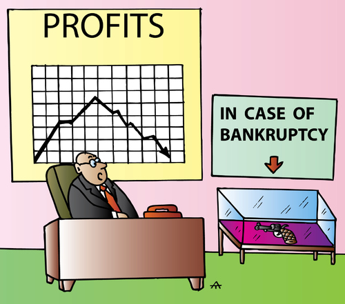 Cartoon: Profits (medium) by Alexei Talimonov tagged profits,banks
