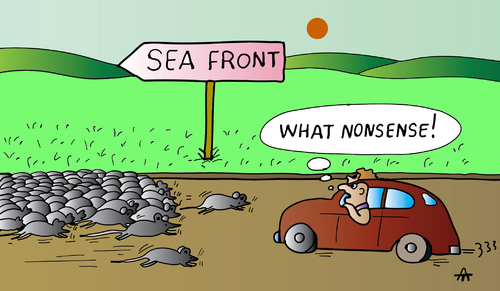 Cartoon: Sea Front (medium) by Alexei Talimonov tagged sea,front