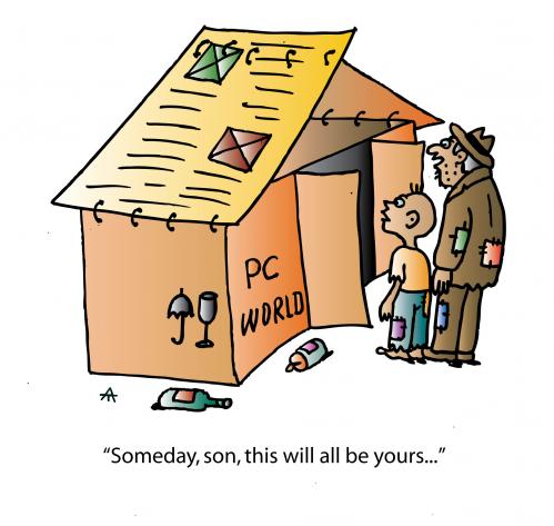 Cartoon: Someday (medium) by Alexei Talimonov tagged pc,computer,office,internet