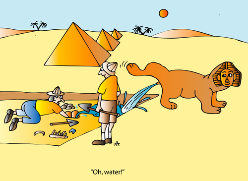 Cartoon: Water (medium) by Alexei Talimonov tagged water,egypt