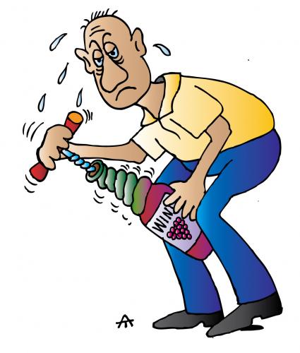 Cartoon: Wine (medium) by Alexei Talimonov tagged wine,drinking,food,alcohol