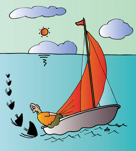 Cartoon: Yacht (medium) by Alexei Talimonov tagged yacht