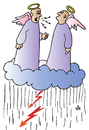 Cartoon: Angels (small) by Alexei Talimonov tagged angels