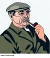Cartoon: Arthur Conan Doyle (small) by Alexei Talimonov tagged author literature books arthur conan doyle