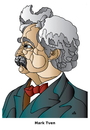 Cartoon: Mark Twain (small) by Alexei Talimonov tagged twain