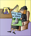 Cartoon: News (small) by Alexei Talimonov tagged voice,grave