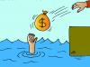 Cartoon: SOS (small) by Alexei Talimonov tagged dollar help sos currency financial crisis