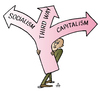 Cartoon: Third Way (small) by Alexei Talimonov tagged socialism,capitalism