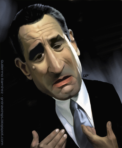 Cartoon: Robert De Niro Caricature (medium) by GRamirez tagged robert,de,niro,caricature,caricatura,guillermo,ramirez