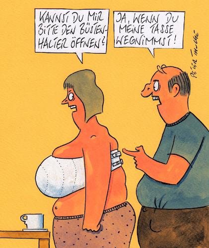 Cartoon: büstenhalter (medium) by Peter Thulke tagged ehe,ehe