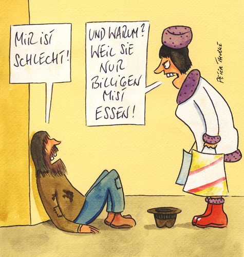 Cartoon: essen (medium) by Peter Thulke tagged ernährung,essen,fleischskandal,fleischskandal,essen,ernährung