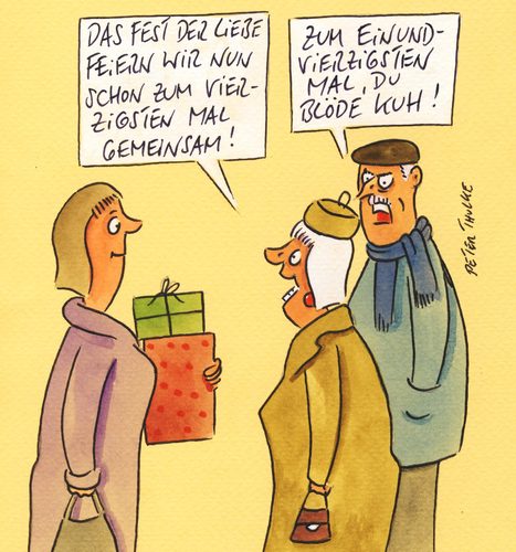 Cartoon: feiern (medium) by Peter Thulke tagged ehe,ehe