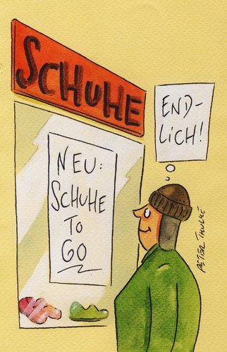 Cartoon: schuhe (medium) by Peter Thulke tagged schuhe,schuhe