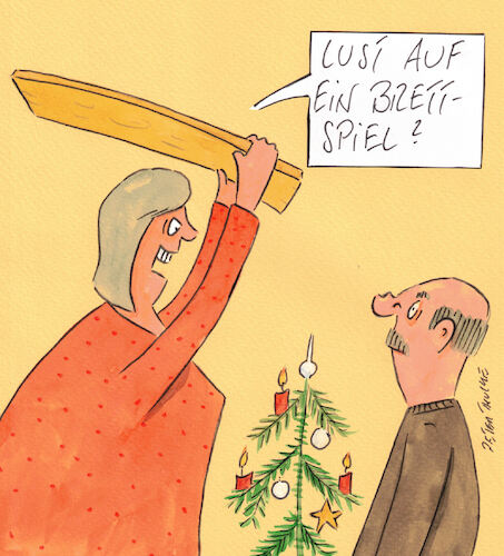 Cartoon: weihnachten (medium) by Peter Thulke tagged weihnachten,gesellig,weihnachten,gesellig