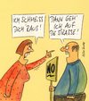 Cartoon: raus (small) by Peter Thulke tagged ehe