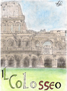 Cartoon: Il Colosseo (small) by apestososa tagged colosseo,coliseo,coloseum,italia