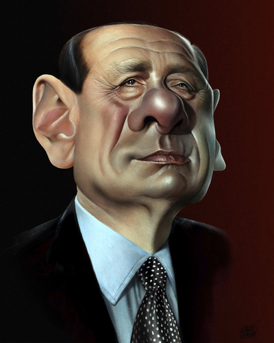 Cartoon: Silvio Berlusconi (medium) by achille tagged silvio,berlusconi