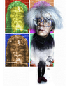 Cartoon: Andy Warhol (small) by achille tagged andy warhol