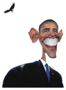 Cartoon: Barack Obama (small) by achille tagged barack obama