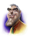 Cartoon: George Clooney (small) by achille tagged george,clooney