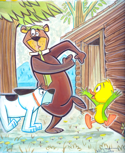 Cartoon: Yogi Bear (medium) by Cartoons and Illustrations by Jim McDermott tagged yogibear,tv,animation