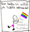 Cartoon: Nazimethoden (small) by hartabersair tagged neonazis,nazis,homosexualität