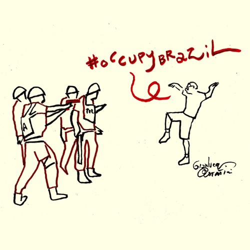 Cartoon: occupy brazil 03 (medium) by Political Comics tagged occupy,brazil,occupybrazil