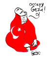Cartoon: Occupy Gezi V for Vendetta (small) by Political Comics tagged occupygezi,direngezipark,vendetta