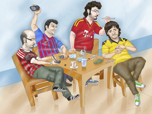 Cartoon: my friends (medium) by elidorkruja tagged friends