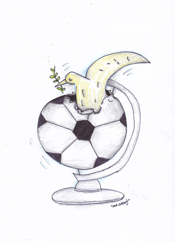 Cartoon: Football World Cup 2014 (medium) by Raquel tagged cup,world,football,2014