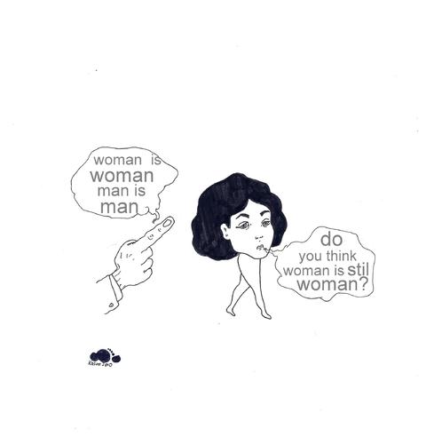 Cartoon: dou you think woman is still wom (medium) by adimizi tagged cizgi