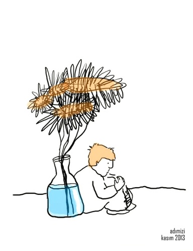 Cartoon: NovemberChrysanthemum (medium) by adimizi tagged cizim