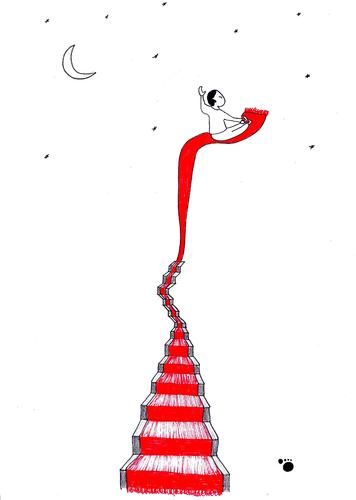 Cartoon: red carpet (medium) by adimizi tagged cizgi