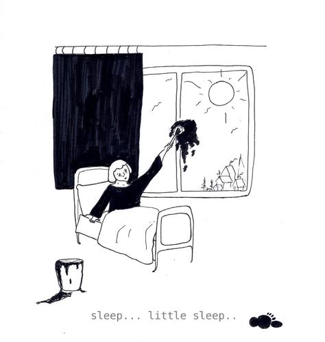Cartoon: Sleep...Little Sleep... (medium) by adimizi tagged cizgi,sleep