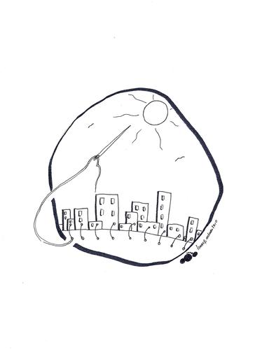 Cartoon: unplanned urbanization (medium) by adimizi tagged cizgi