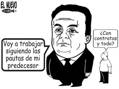 Cartoon: El nuevo (medium) by Empapelador tagged politica,mexicana