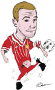 Cartoon: Me! (small) by AndyWilliams tagged footballer,self,portrait,caricature,footy,soccer,liverpool,andy,andrew,williams,artist,sport,player,club,fc,red,kit