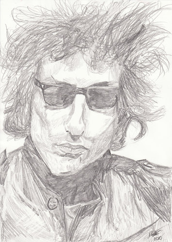 Cartoon: Bob Dylan (medium) by harpo tagged bob,dylan