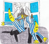 Cartoon: Bananas go for bit of shopping (small) by harpo tagged banana